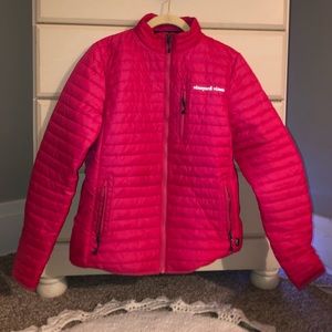 Pink Vineyard Vines winter/fall jacket.